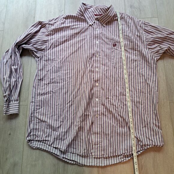 Cinch Men’s Red Geometric Long Sleeve Button Up Size XXL Western Cowboy - Picture 7 of 10